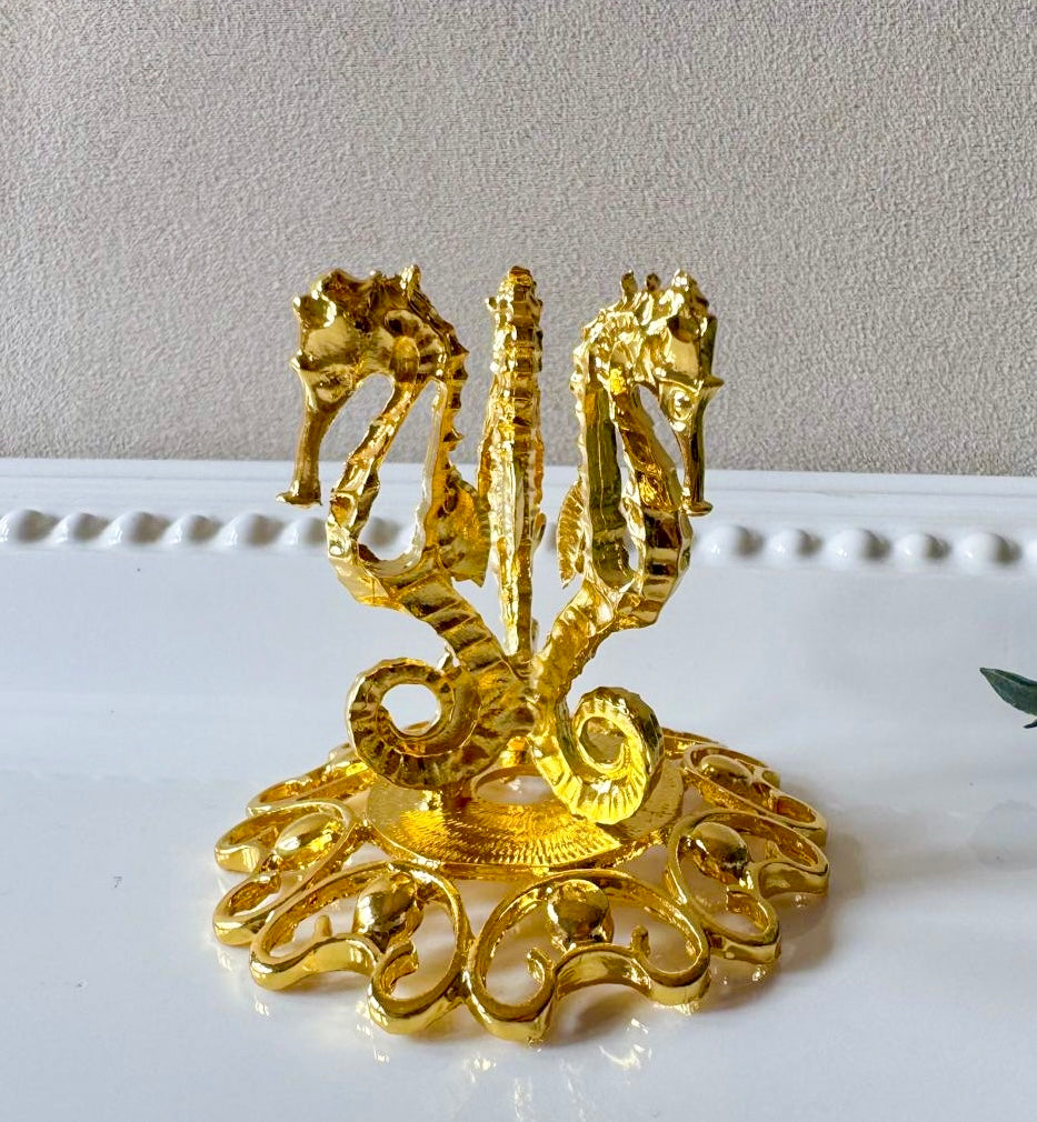 Seahorse Trio Metal Sphere Stand
