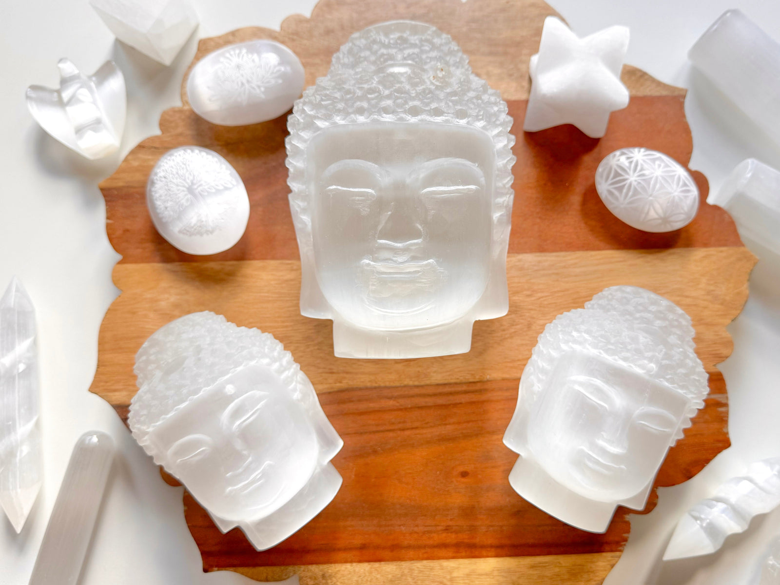 Selenite Buddha