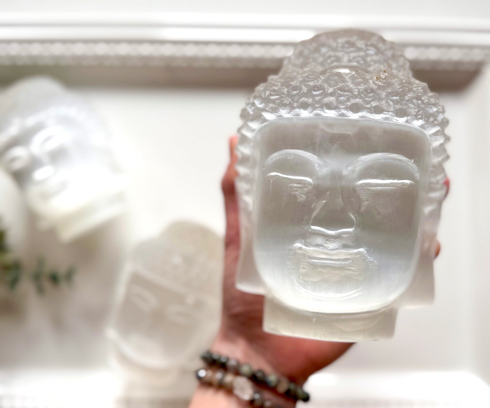 Selenite Buddha