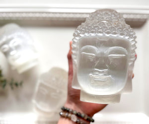 Selenite Buddha 