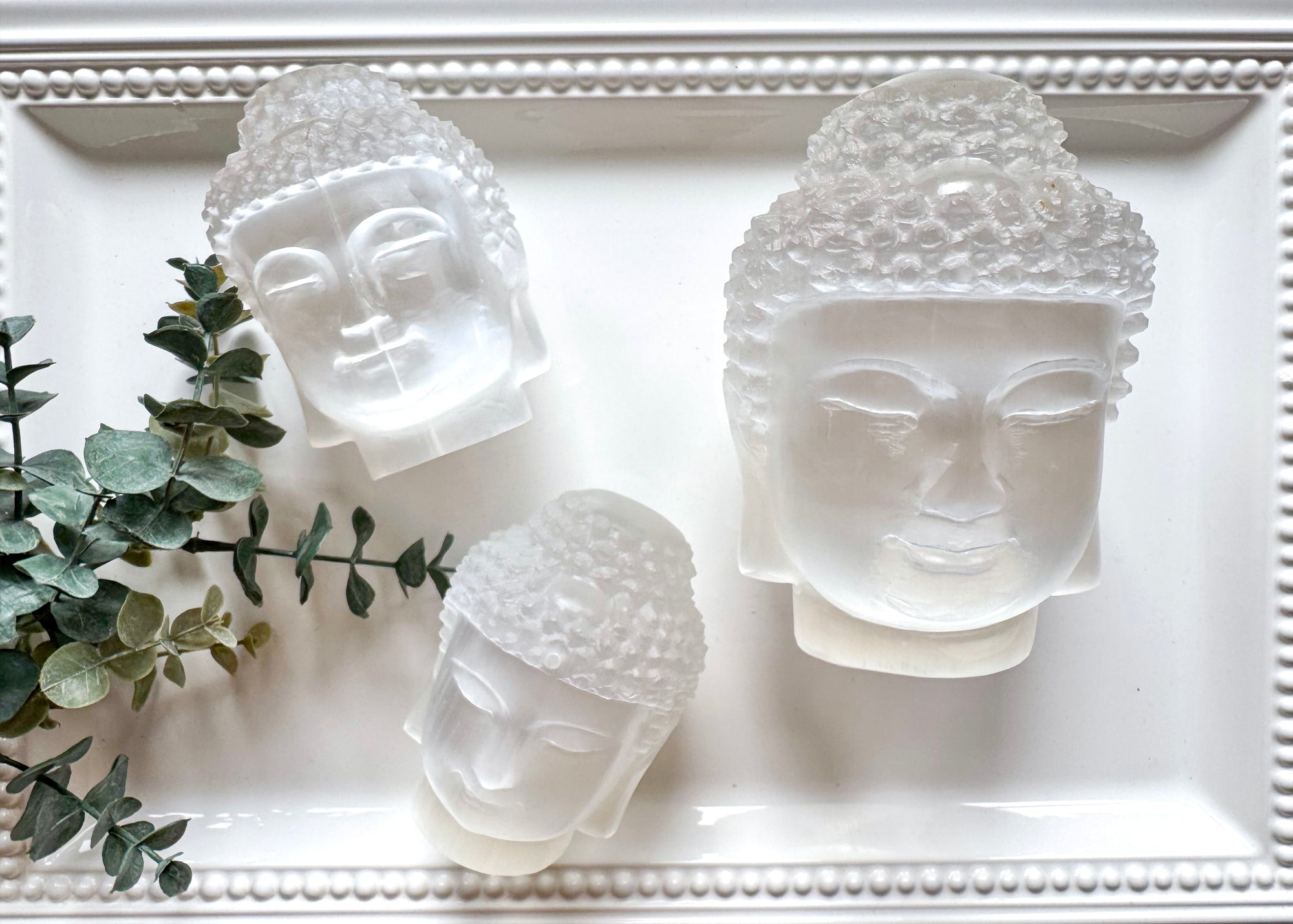 Selenite Buddha 
