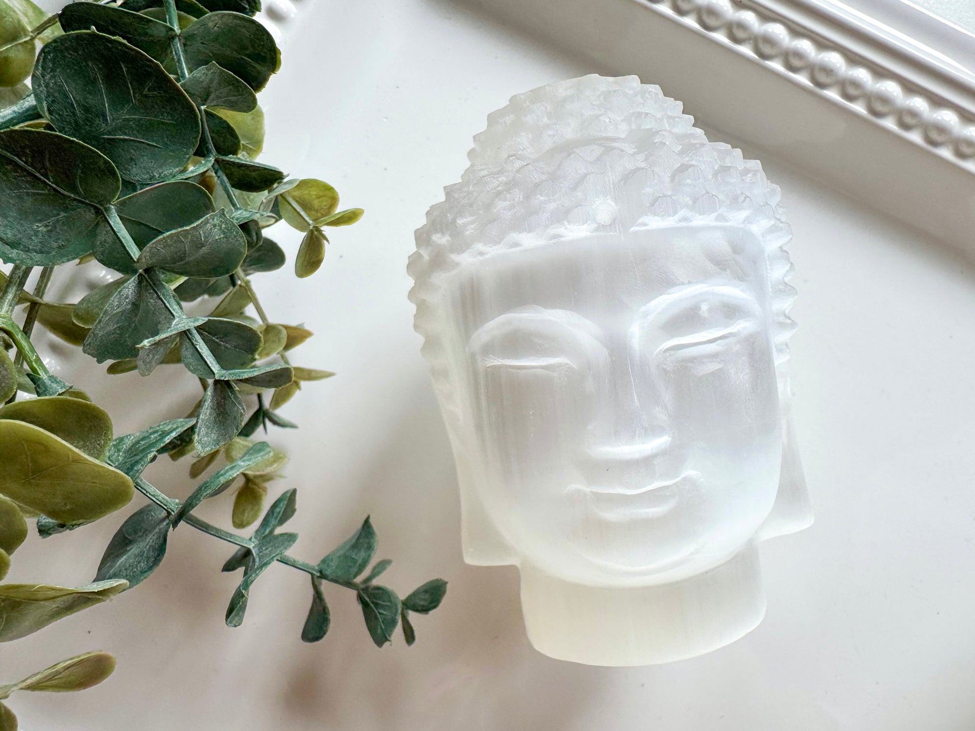 Selenite Buddha 