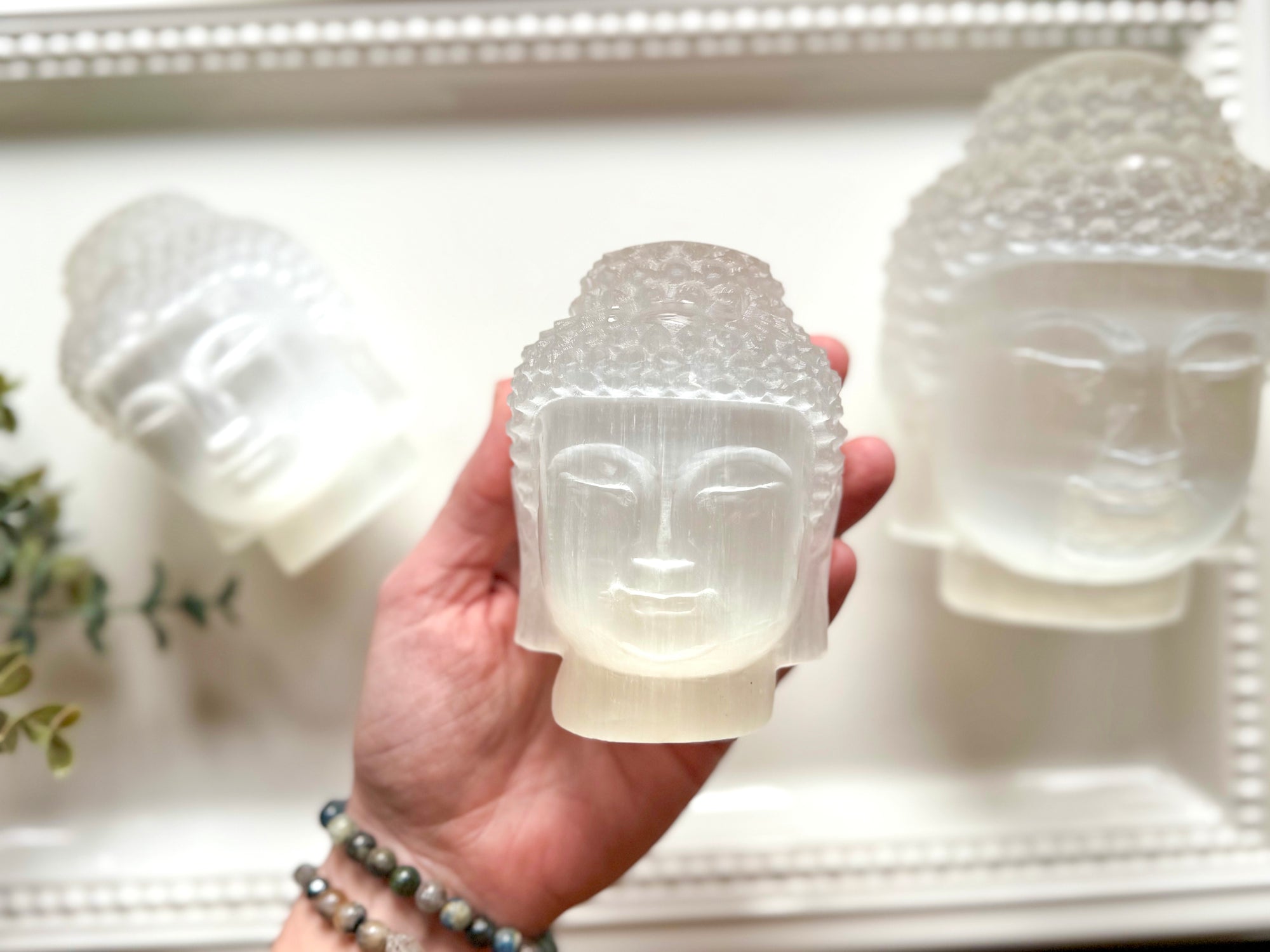 Selenite Buddha 