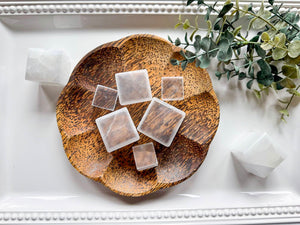Selenite "TV Stone" Cube