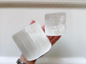 Selenite Tealight Candle Holder