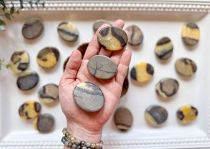 Septarian Flat Palm Stone

