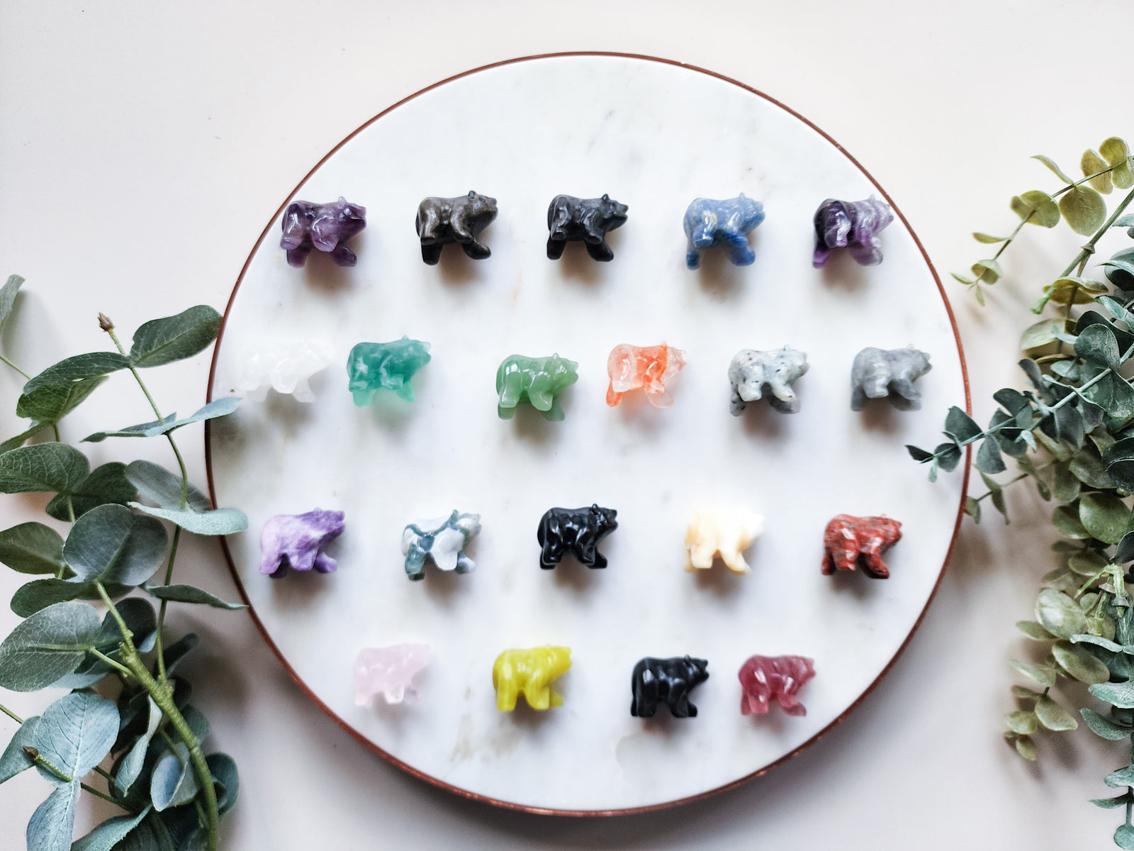 Mini Crystal Bear 1" Carving