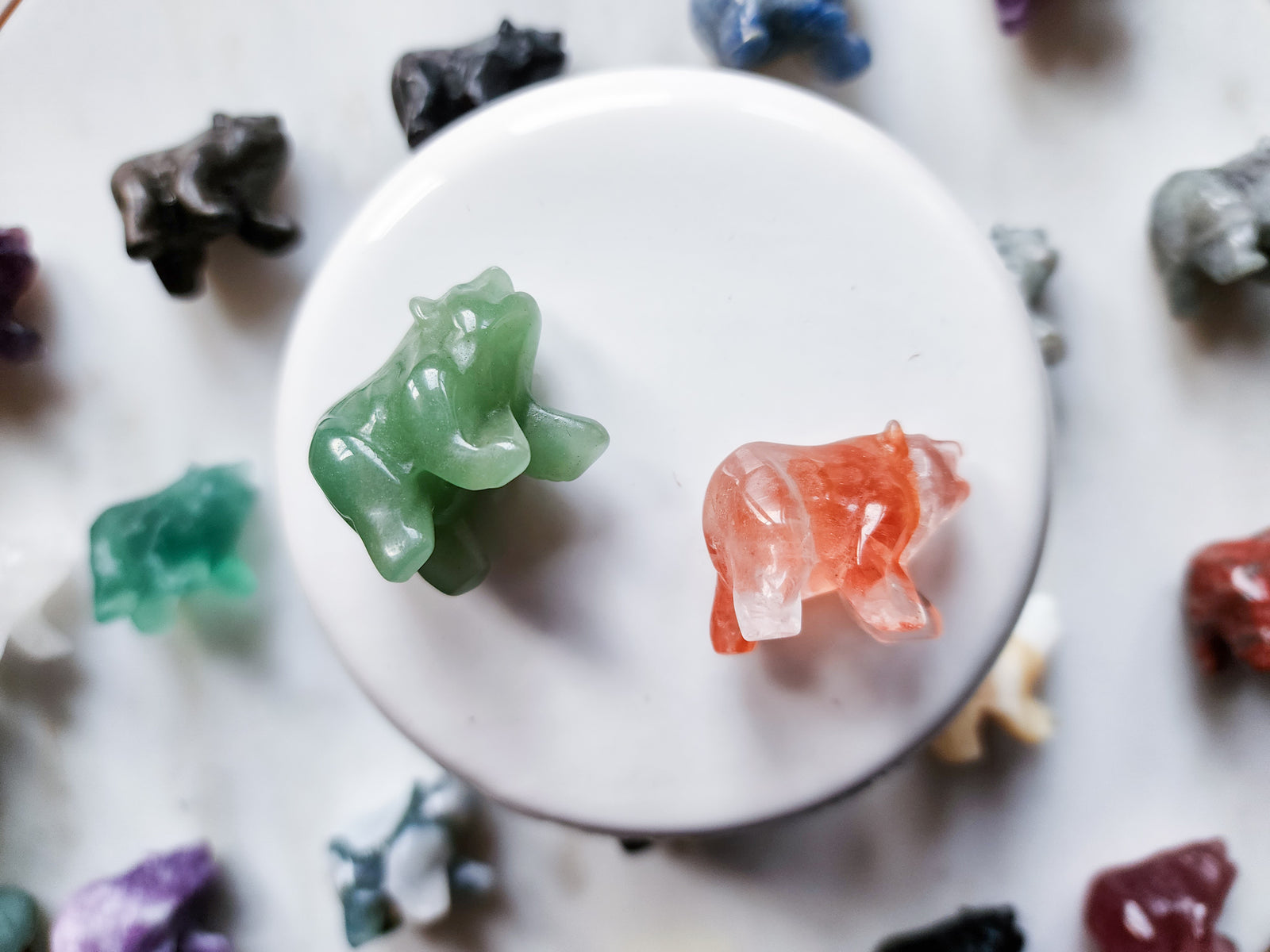 Mini Crystal Bear 1" Carving