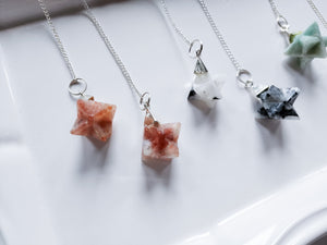 Merkaba crystal deals necklace
