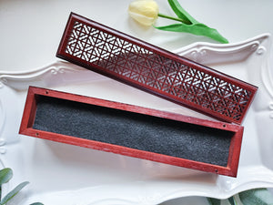 Natural Wood Incense Box Burner