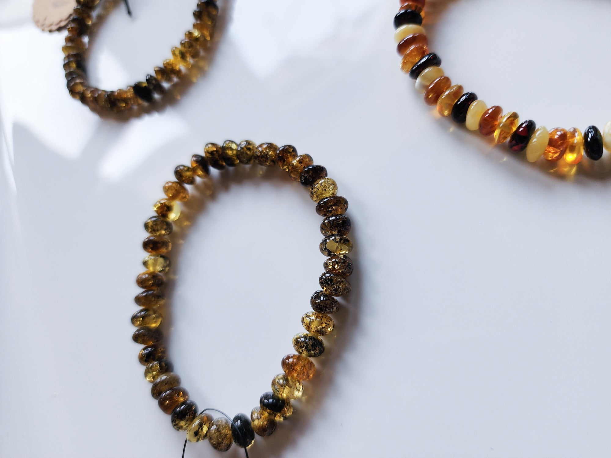 Amber Beaded Bracelet