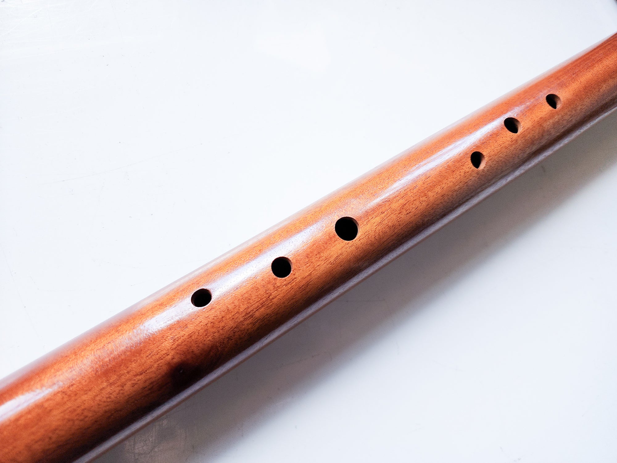 31" Hand Carved Mahogany Single Flute || B Note 432Hz