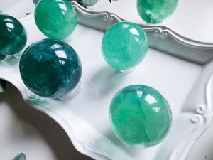 Green Fluorite Sphere