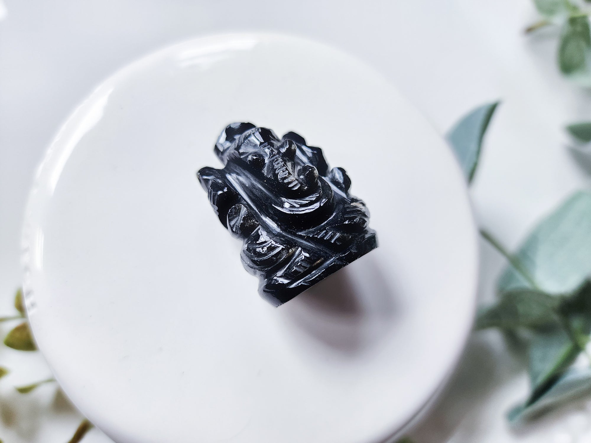 Black Obsidian Mini Ganesha