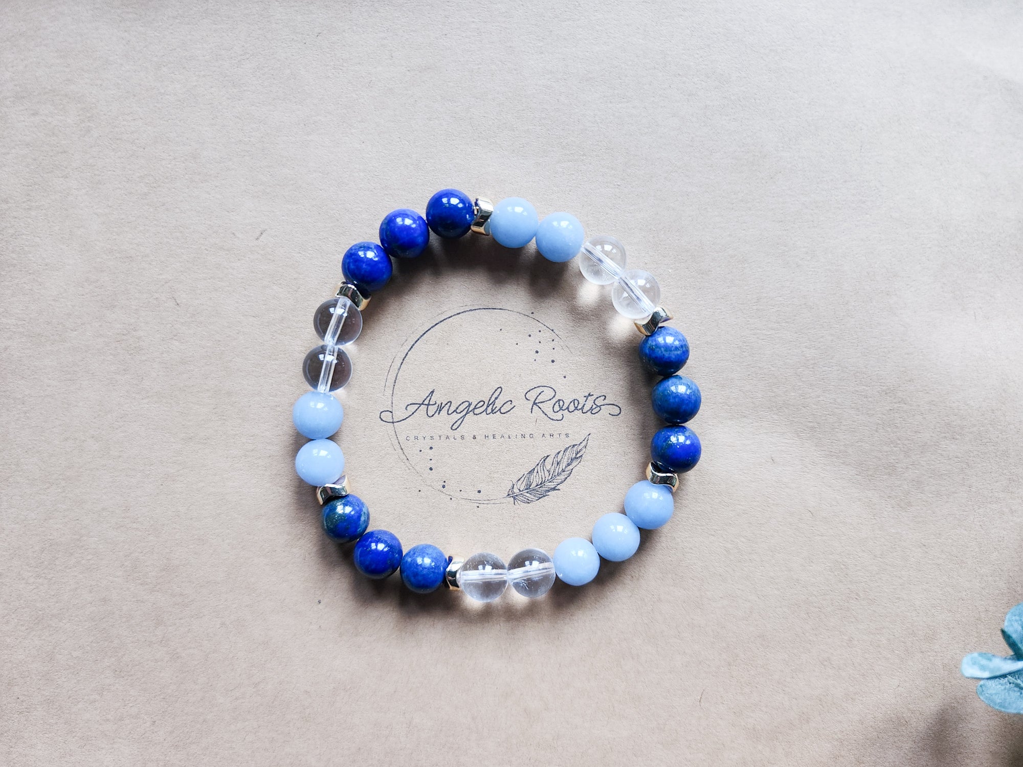 Wizard Collection - Blue House || Lapis Lazuli, Angelite, Clear Quartz