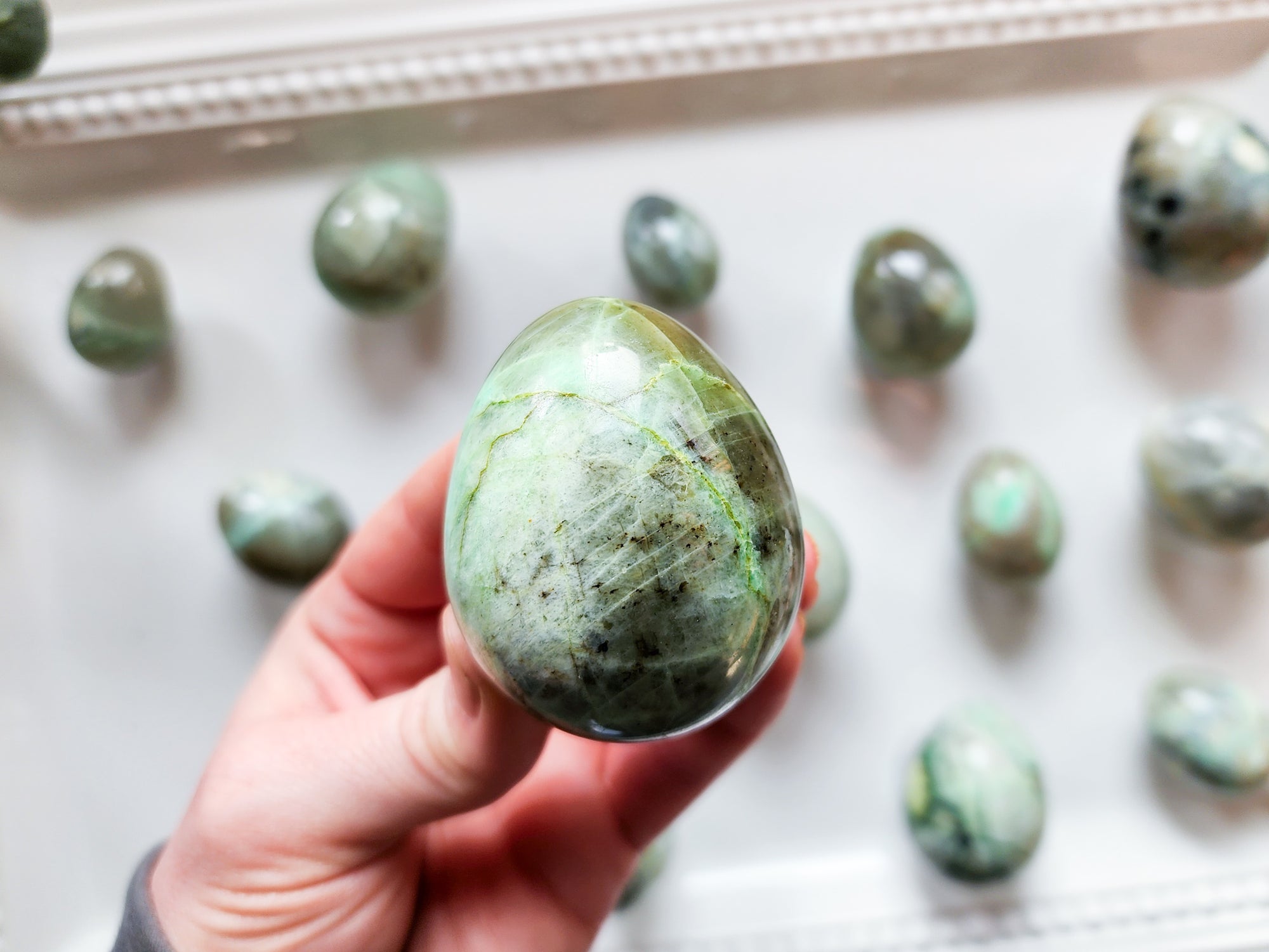 Garnierite Green Moonstone Sphere