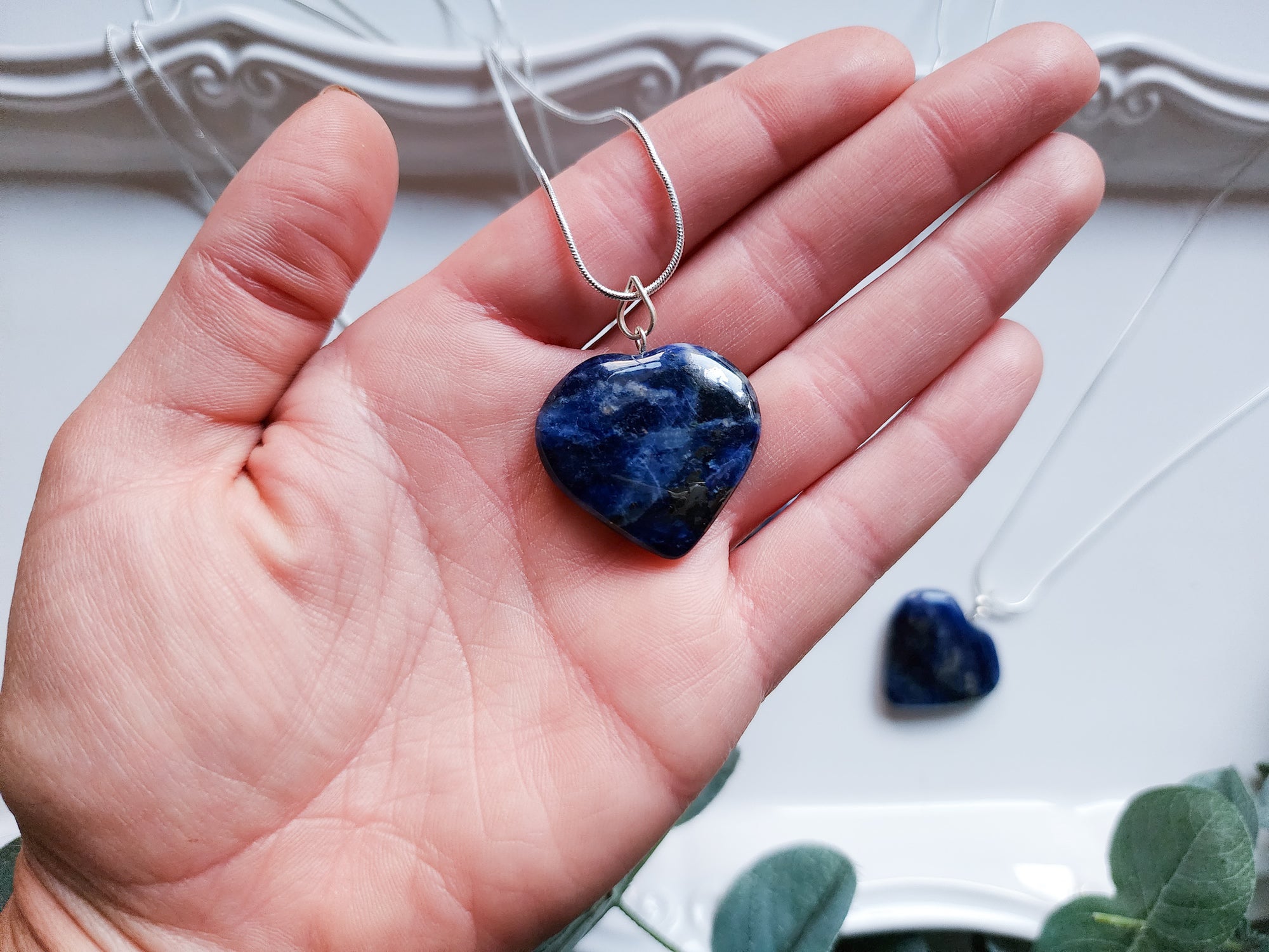 Sodalite Heart Necklace