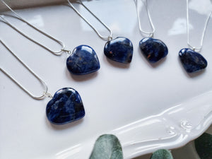 Sodalite Heart Necklace