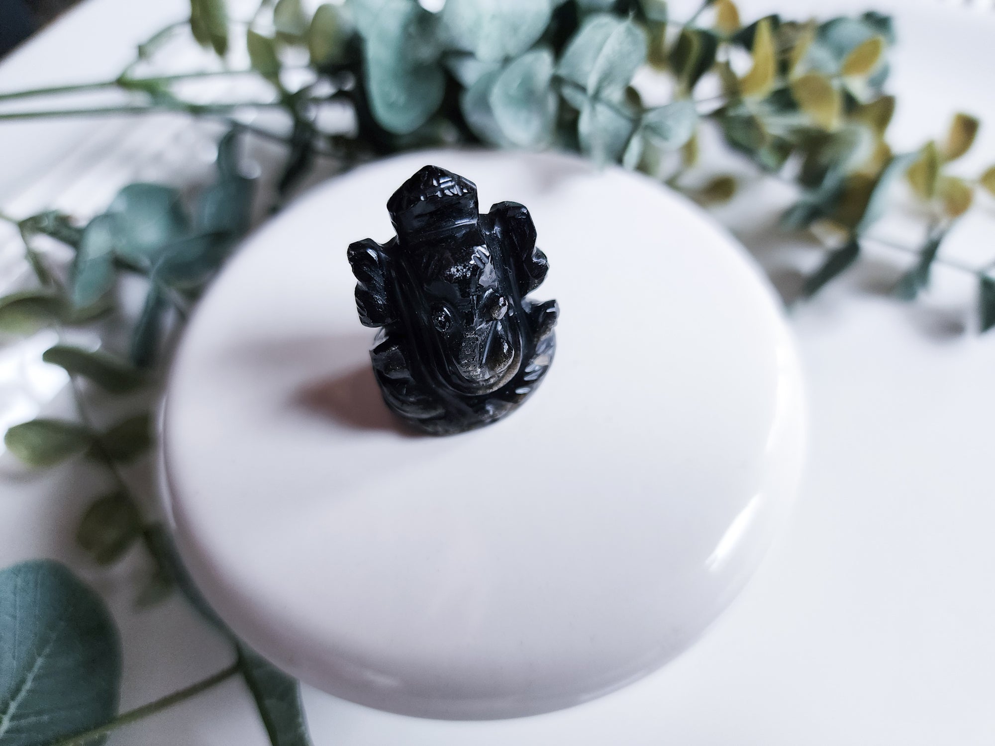 Black Obsidian Mini Ganesha