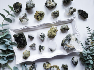 Epidote in Quartz Custer