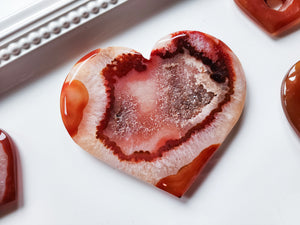 Carnelian Geode Heart