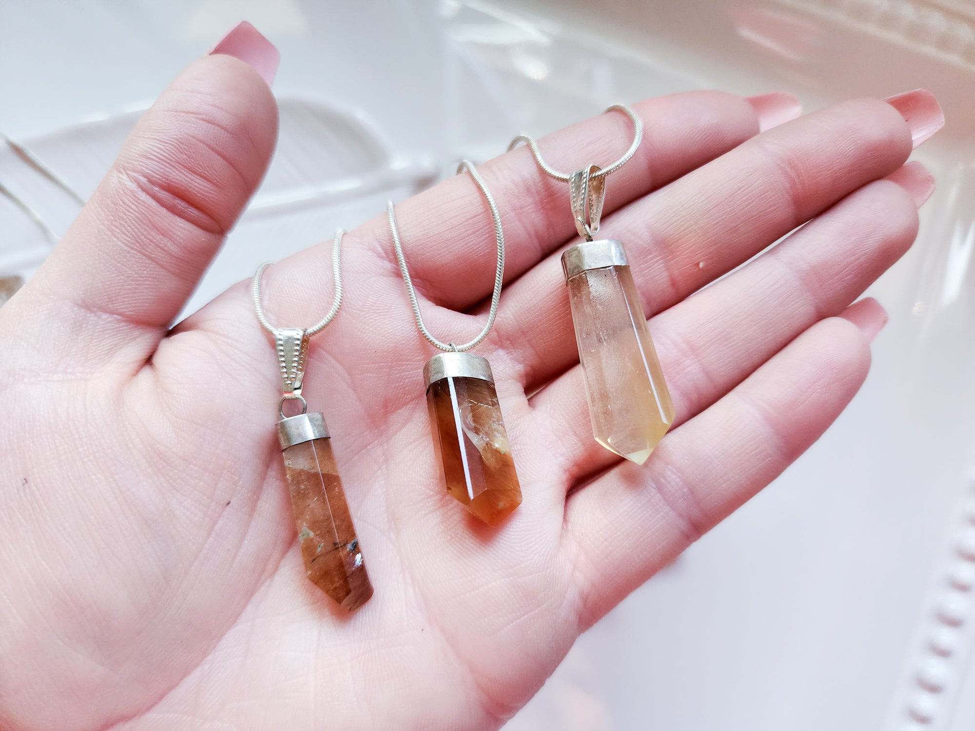 Rutilated Quartz Sterling Necklace