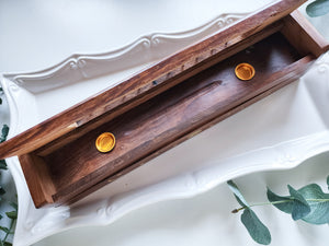 Celestial All-in-One Wood Incense Box Burner