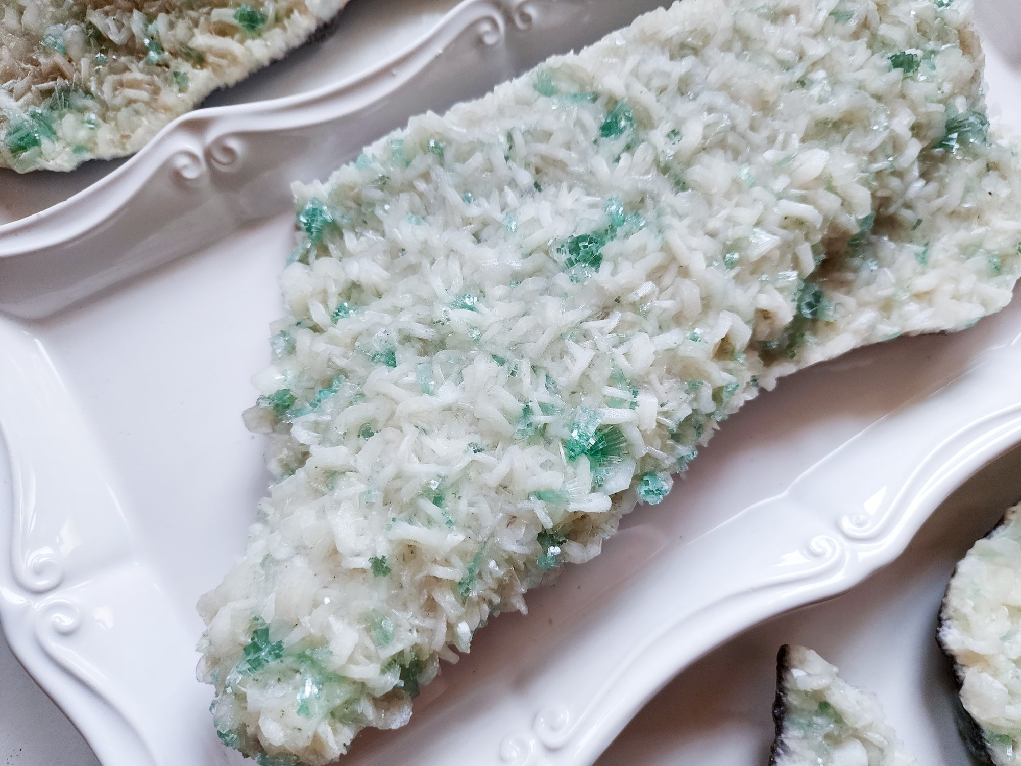 Green Apophyllite & Stilbite Slab