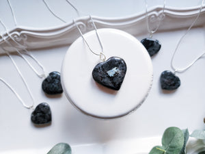 Larvikite Heart Necklace