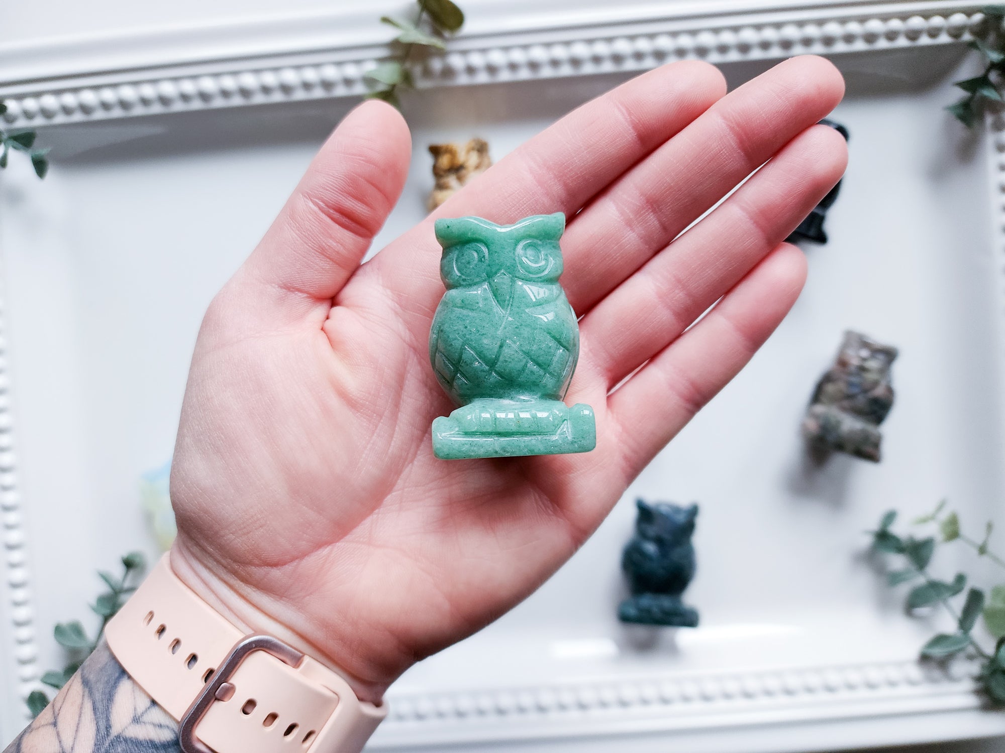 2" Owl Crystal Carving