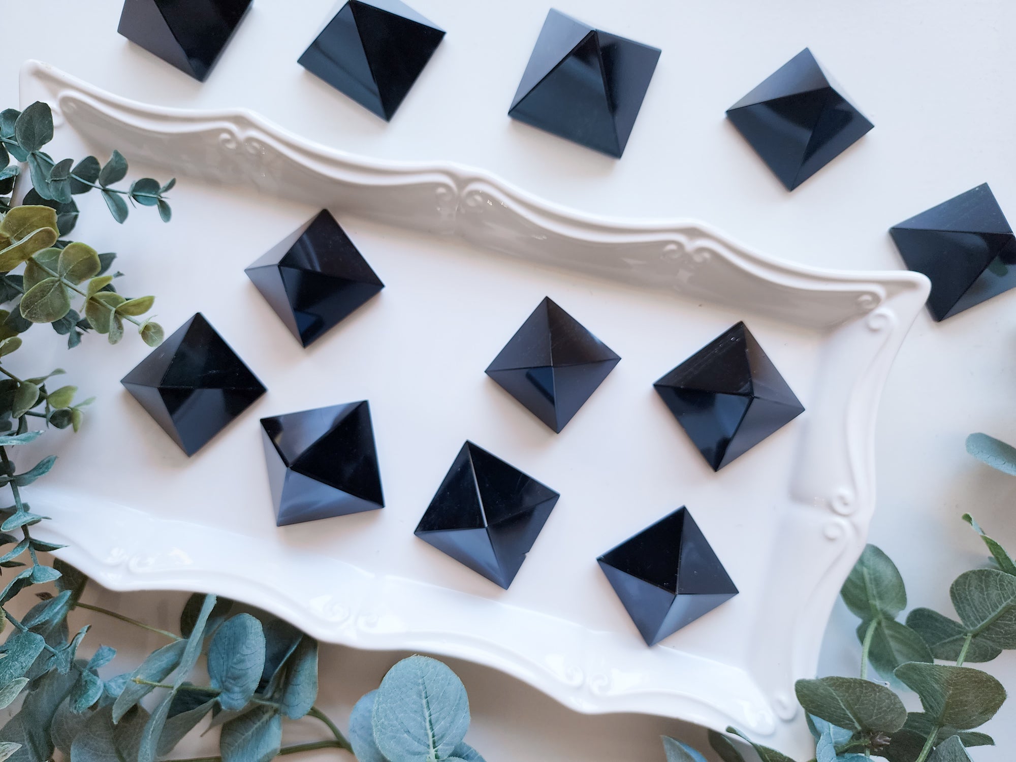 Black Obsidian Pyramid