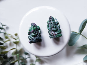 Ruby in Zoisite Mini Ganesha