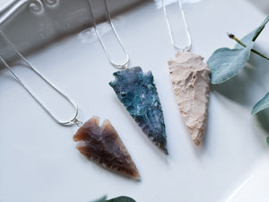 Agate Arrowhead Necklace