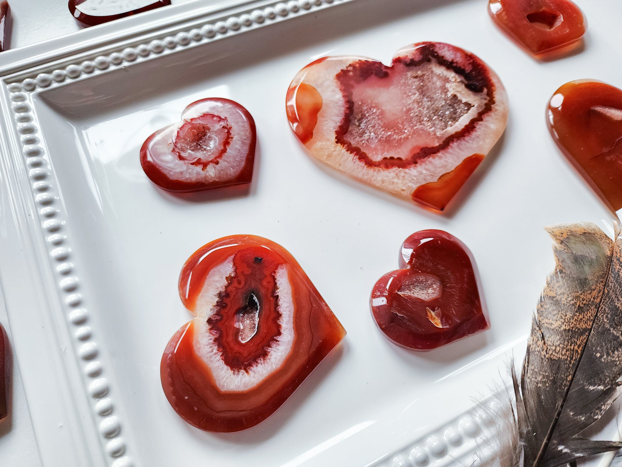 Carnelian Geode Heart