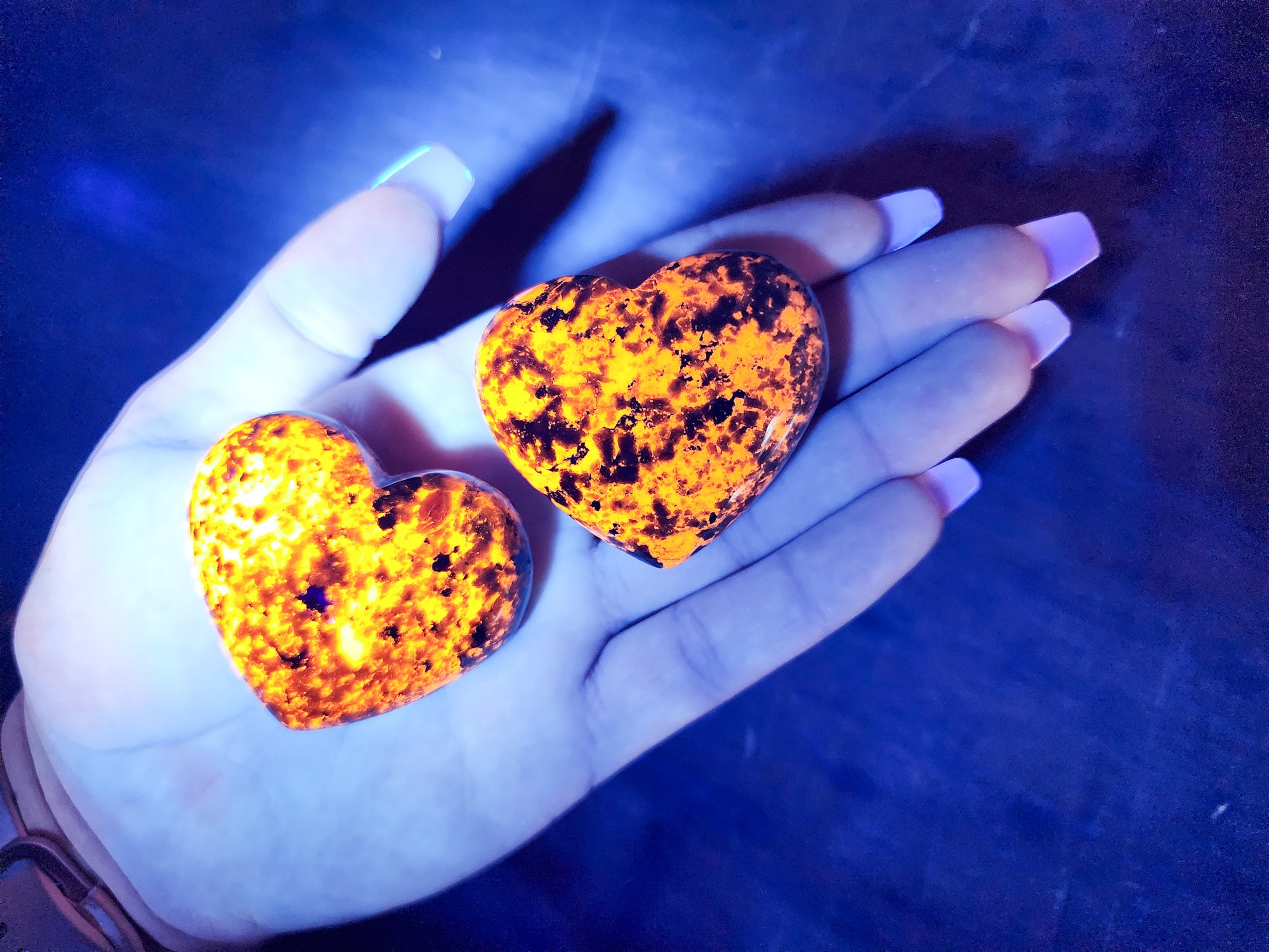 Flame Stone Heart || UV Reactive