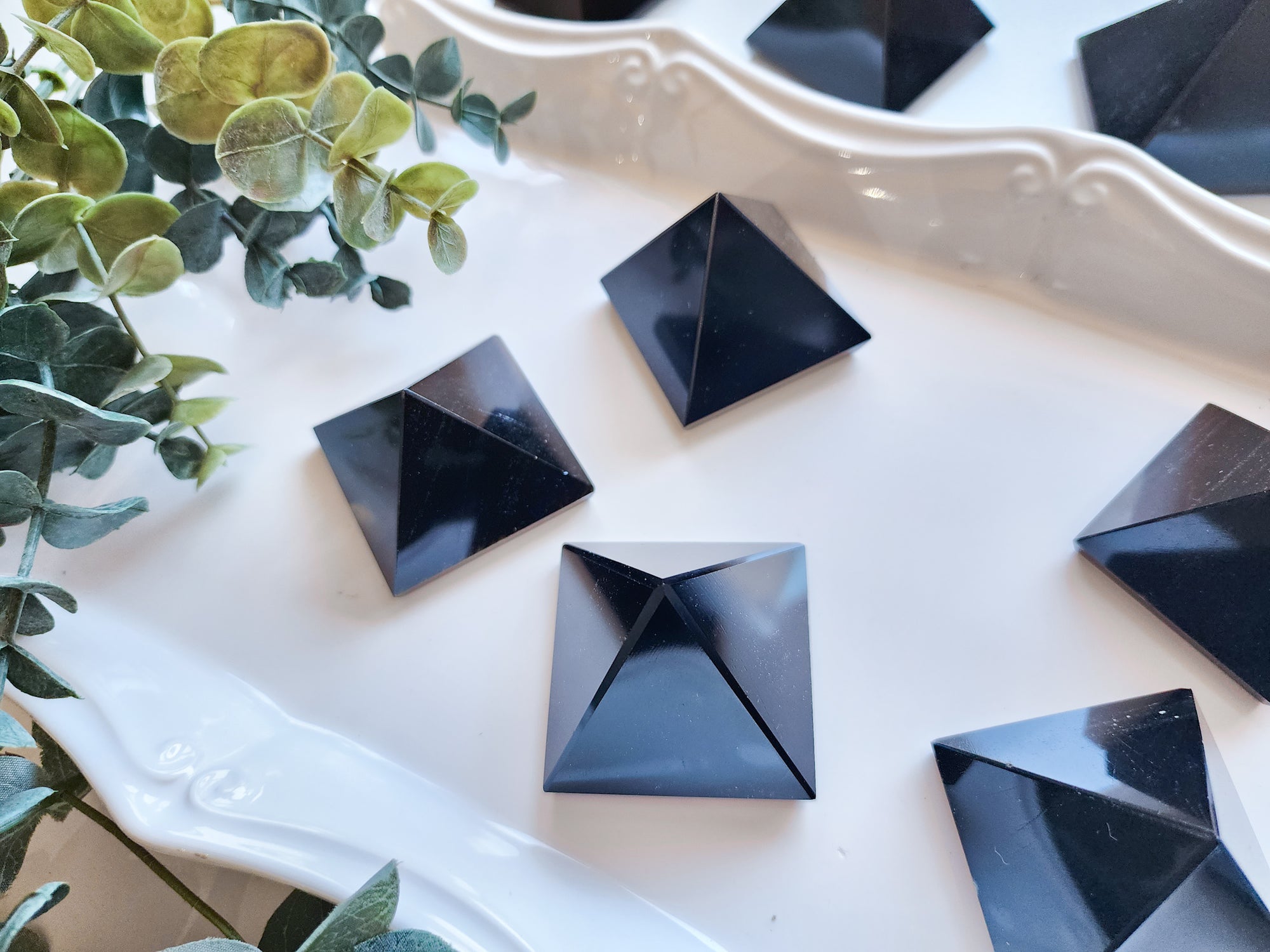 Black Obsidian Pyramid