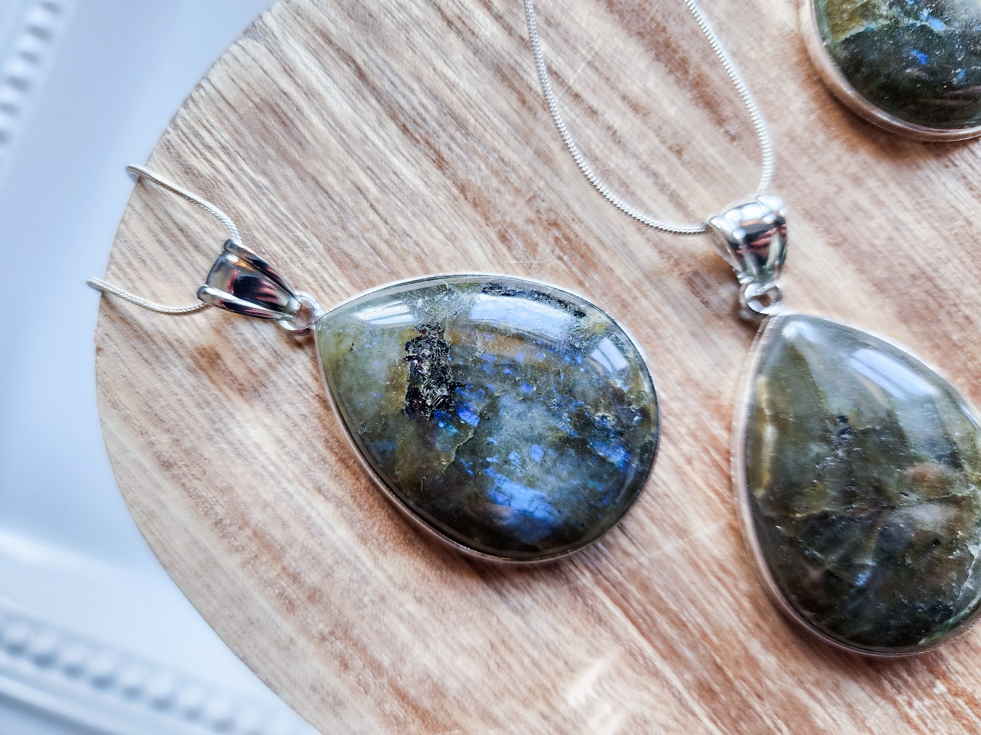 Labradorite Necklace || Grade B