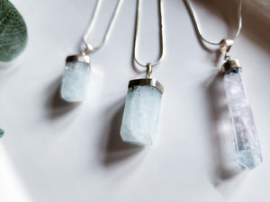 Aquamarine Sterling Necklace