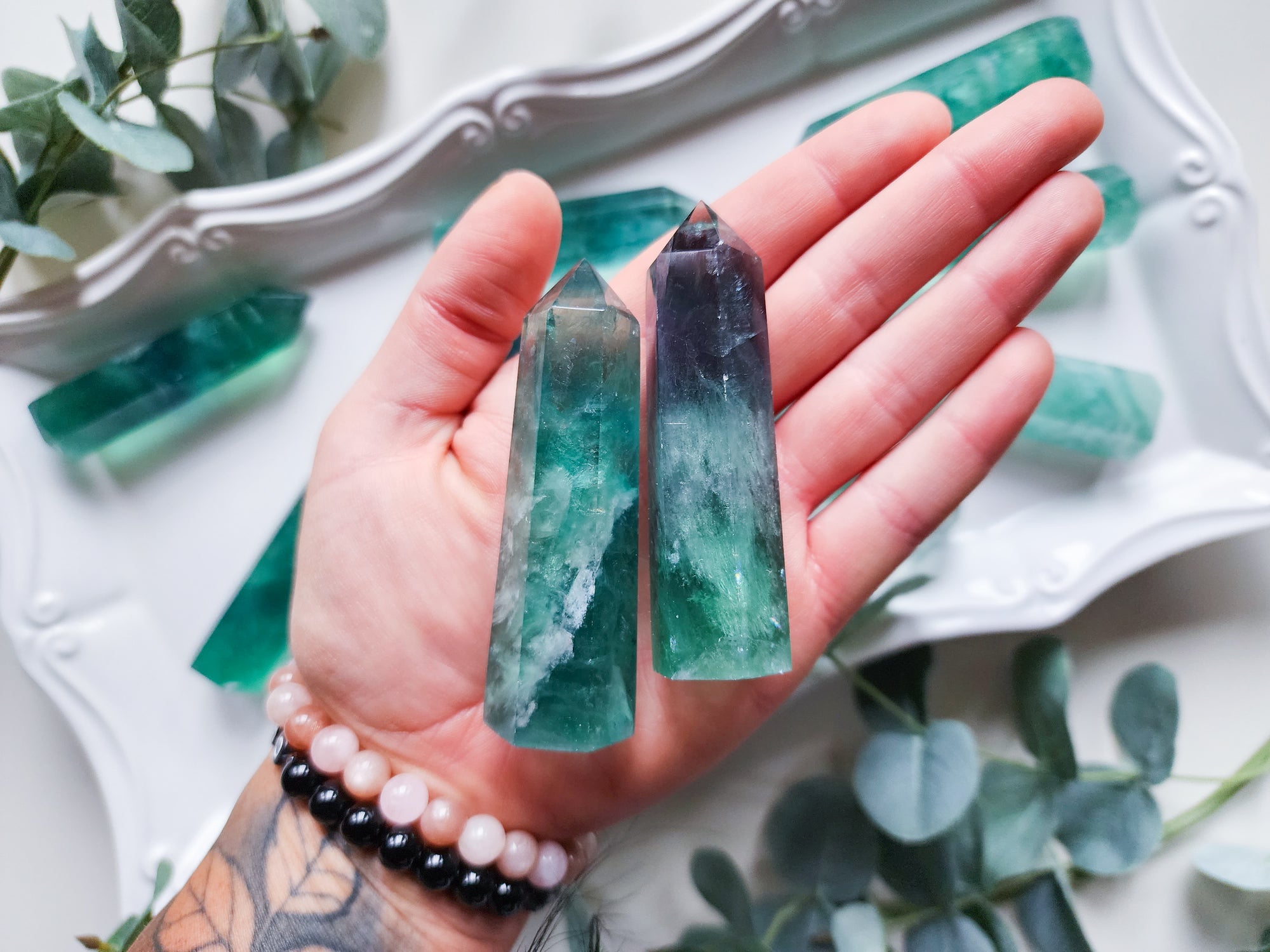 Green Fluorite Tower