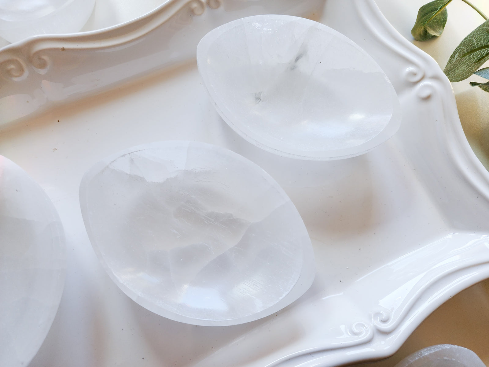 Selenite Evil Eye Bowl