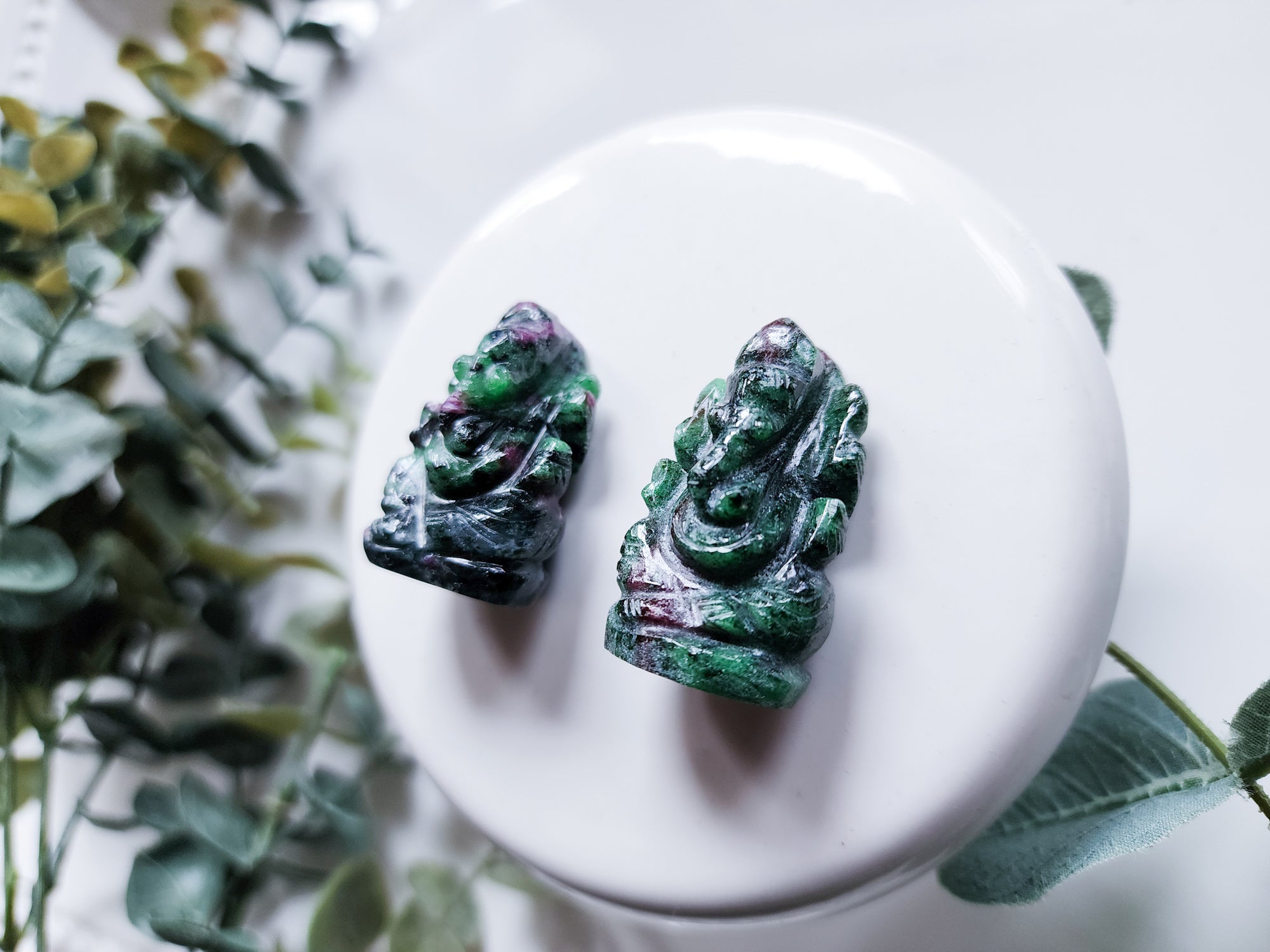 Ruby in Zoisite Mini Ganesha