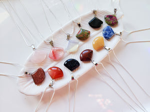 Fan Crystal Necklace