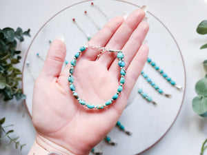 Natural Turquoise Sterling Bracelet