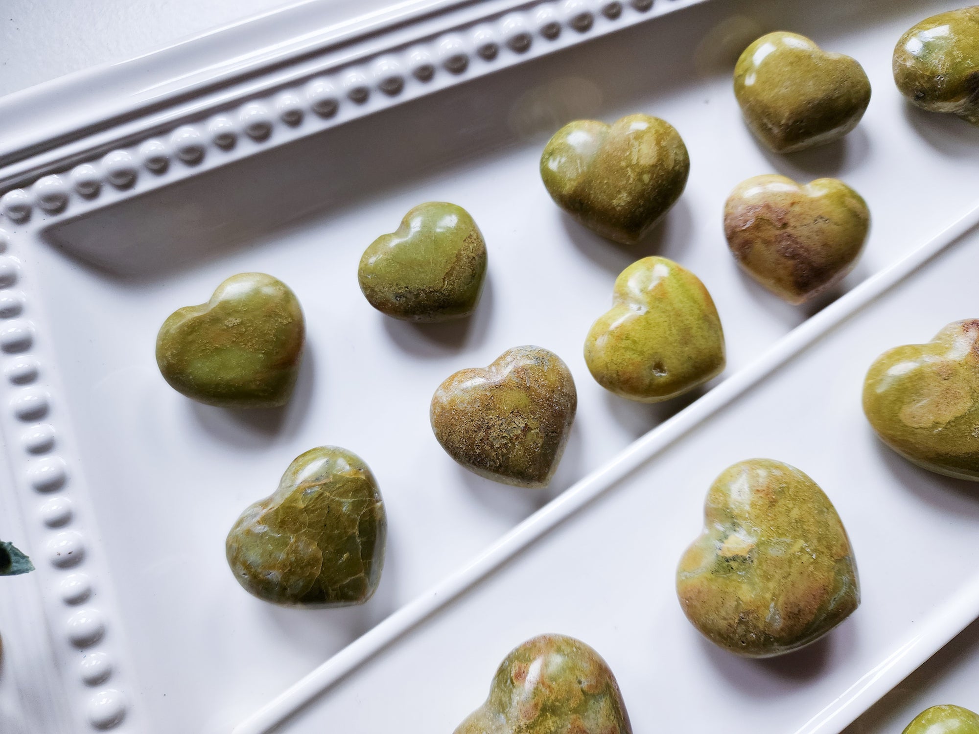 Green Opal Mini Heart || Madagascar