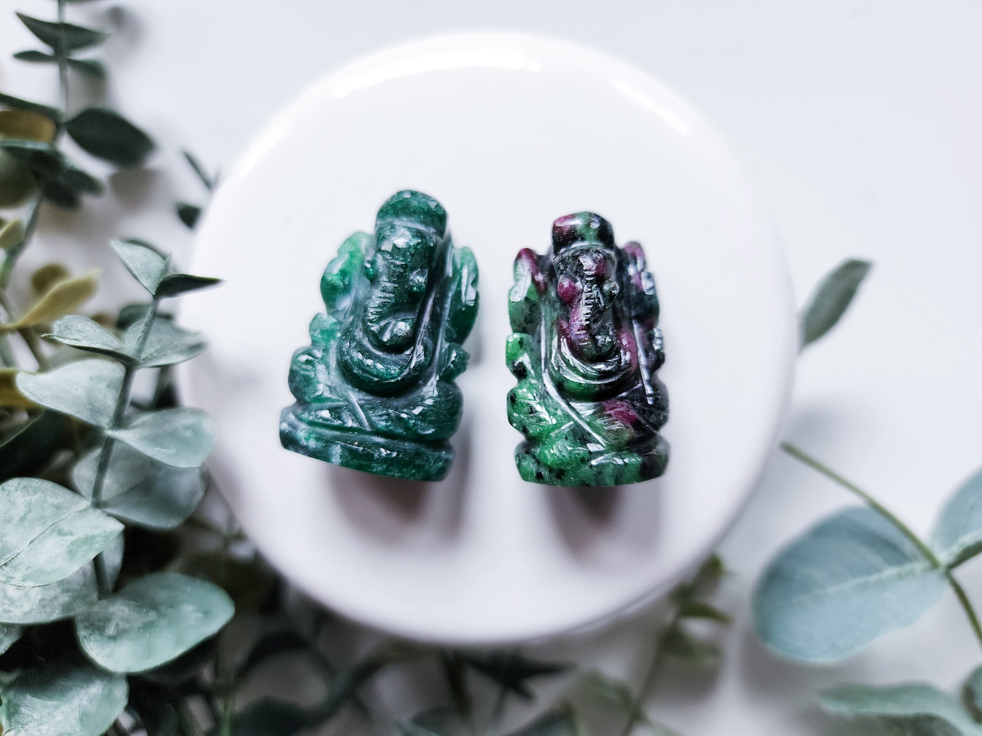 Ruby in Zoisite Mini Ganesha