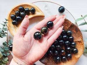 Blue Tiger Eye Sphere || Marble