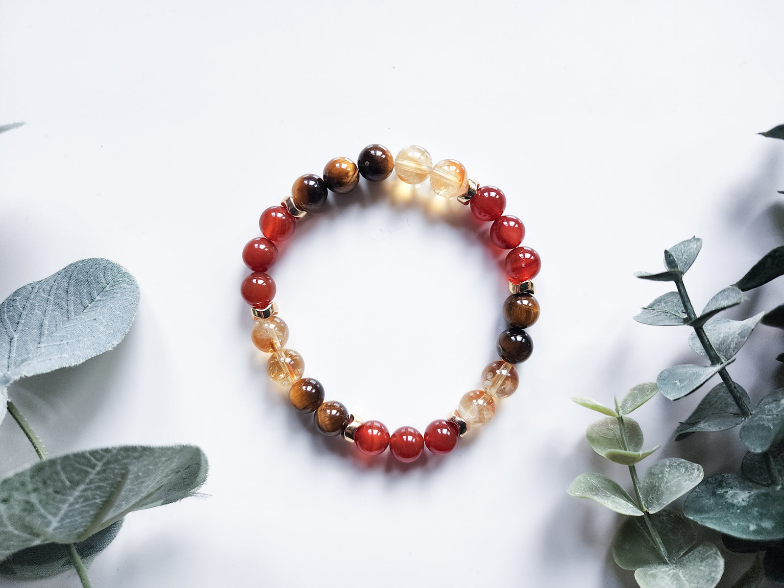 Wizard Collection - Red & Gold House || Citrine, Carnelian, Golden Tiger Eye