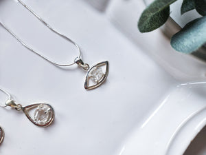 Herkimer Sterling Necklace