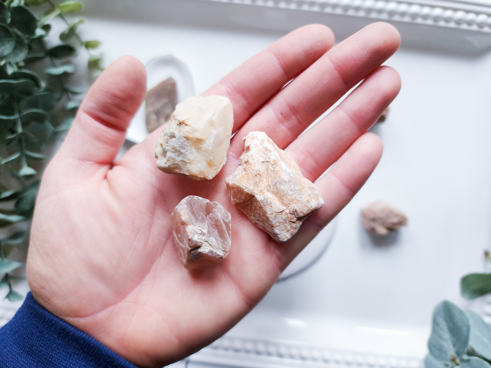 Multicolor Moonstone Raw Tumble