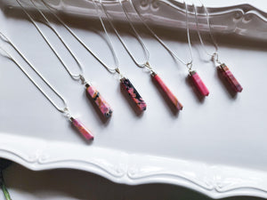 Rhodonite Point Necklace